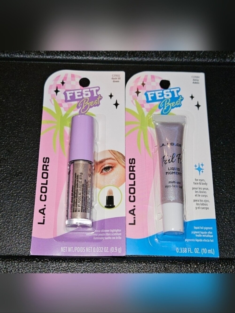 LA Colors Fest Best Loose Shimmer Highlighter & Foil Pigment - BNIB